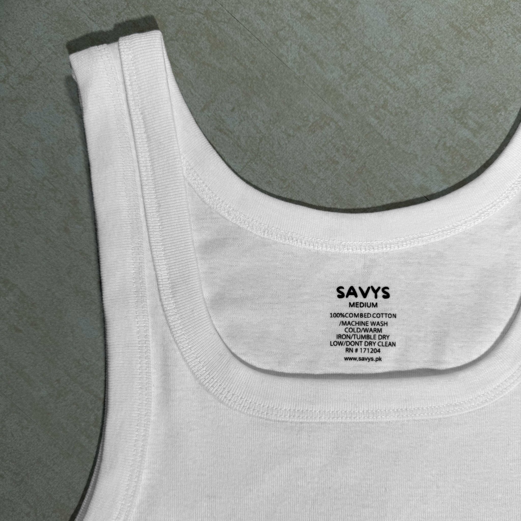 Men Ribbed Tank Top (Pack of 2) - Savys - 