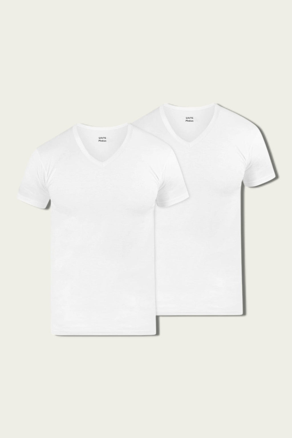 Men V Neck Undershirt (Pack of 2) - Savys - 