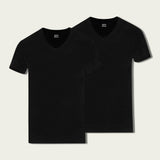 Men V Neck Undershirt (Pack of 2) - Savys - 