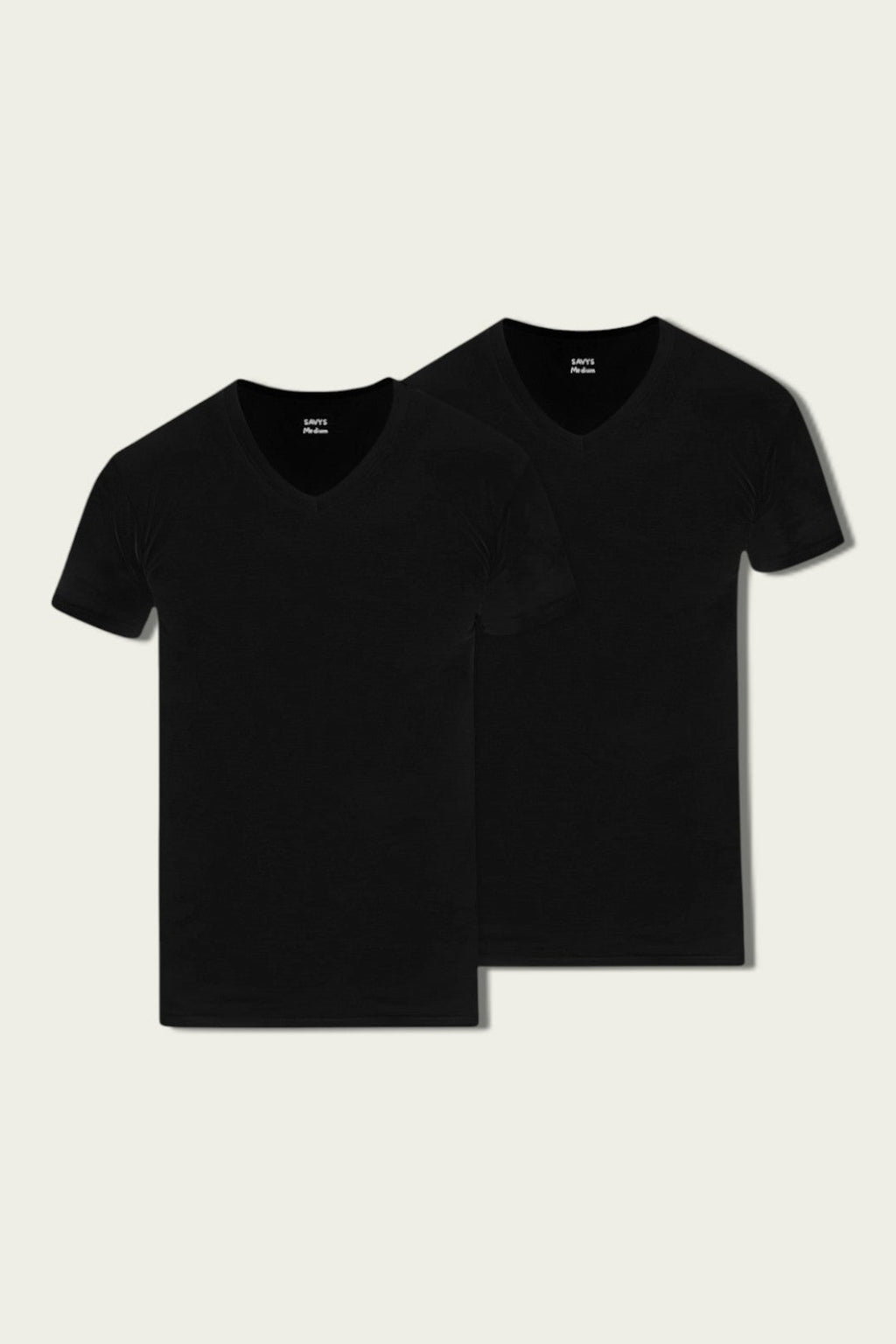 Men V Neck Undershirt (Pack of 2) - Savys - 