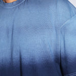 Navy Sunburn Washed Oversized Tee - Savys - 