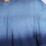 Navy Sunburn Washed Oversized Tee - Savys - 
