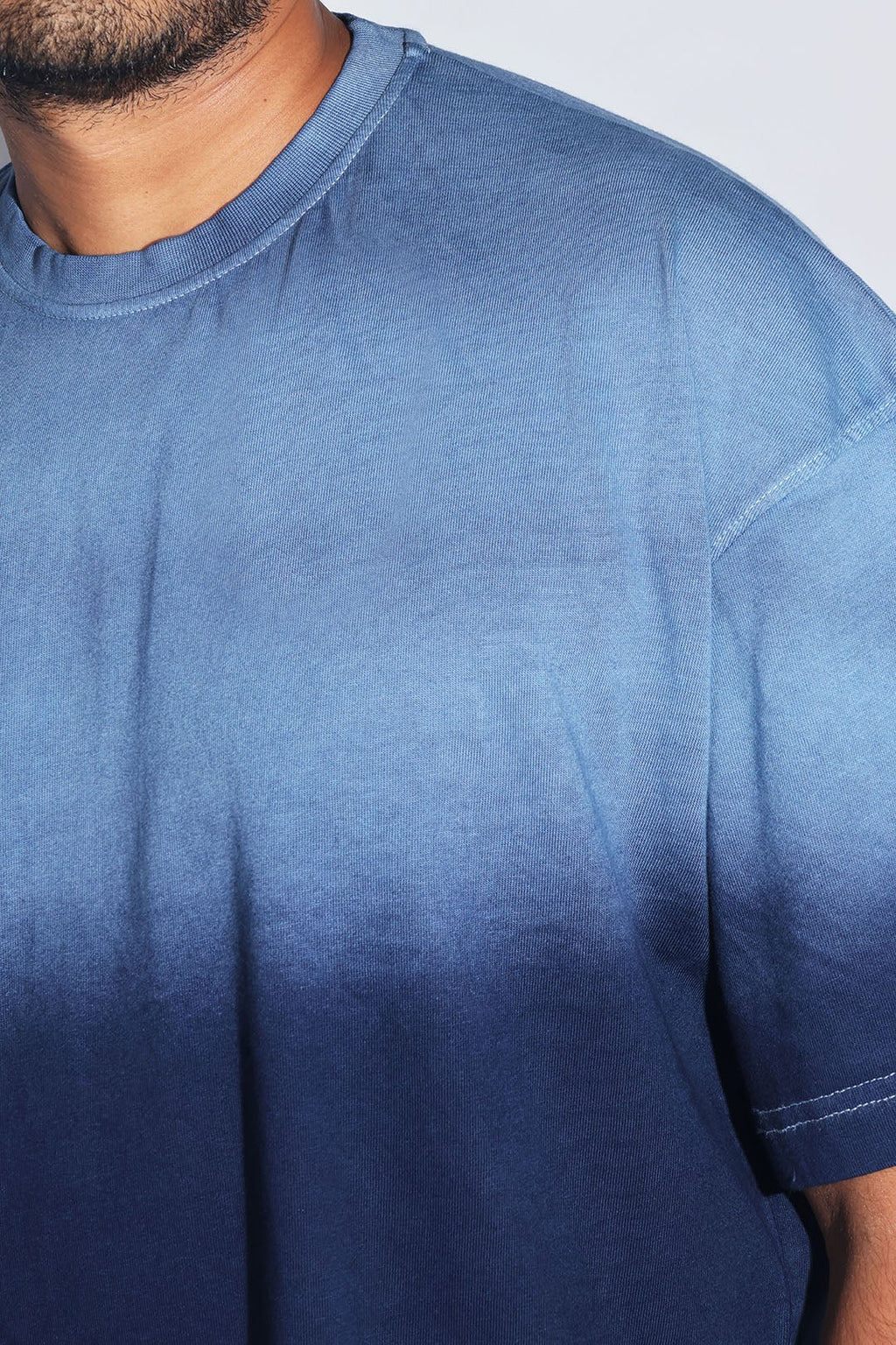 Navy Sunburn Washed Oversized Tee - Savys - 