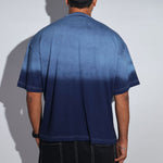 Navy Sunburn Washed Oversized Tee - Savys - 