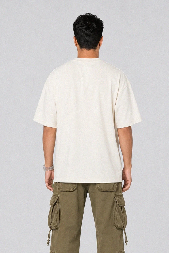 Oversized T Shirt - Antique White - Savys Retail -