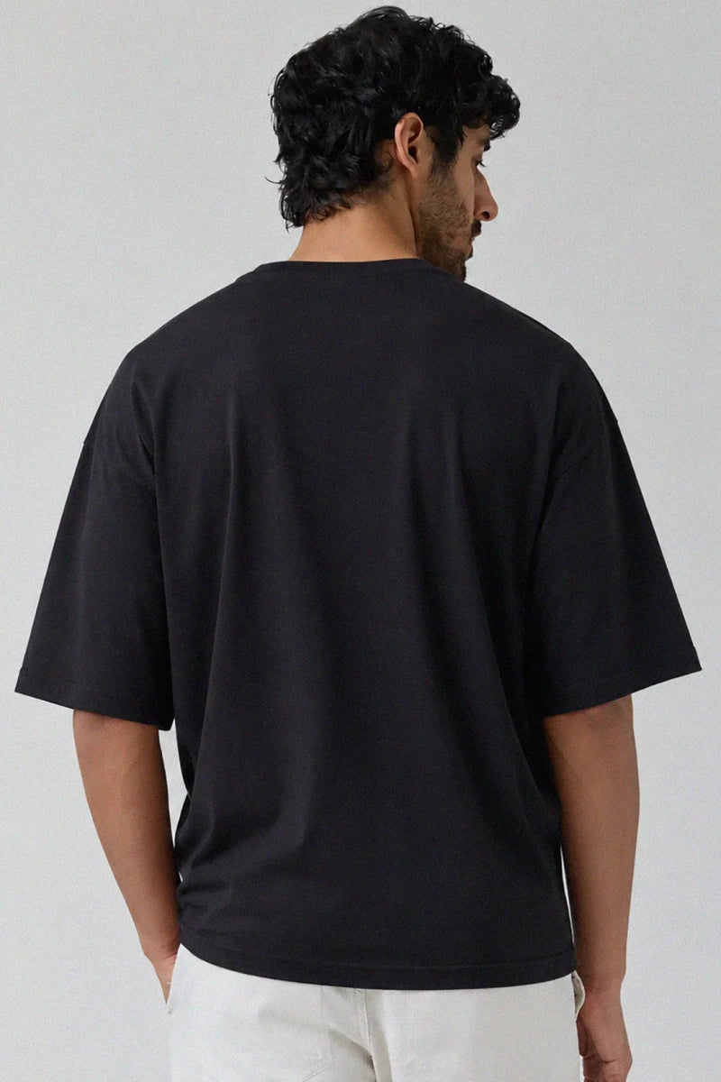 Oversized T Shirt - Black - Savys Retail -