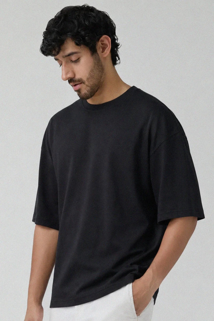 Oversized T Shirt - Black - Savys Retail -