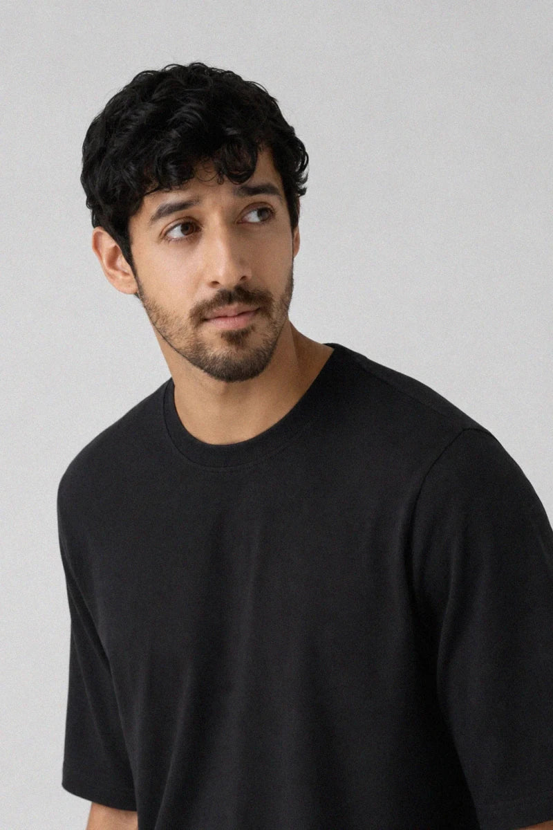 Oversized T Shirt - Black - Savys Retail -