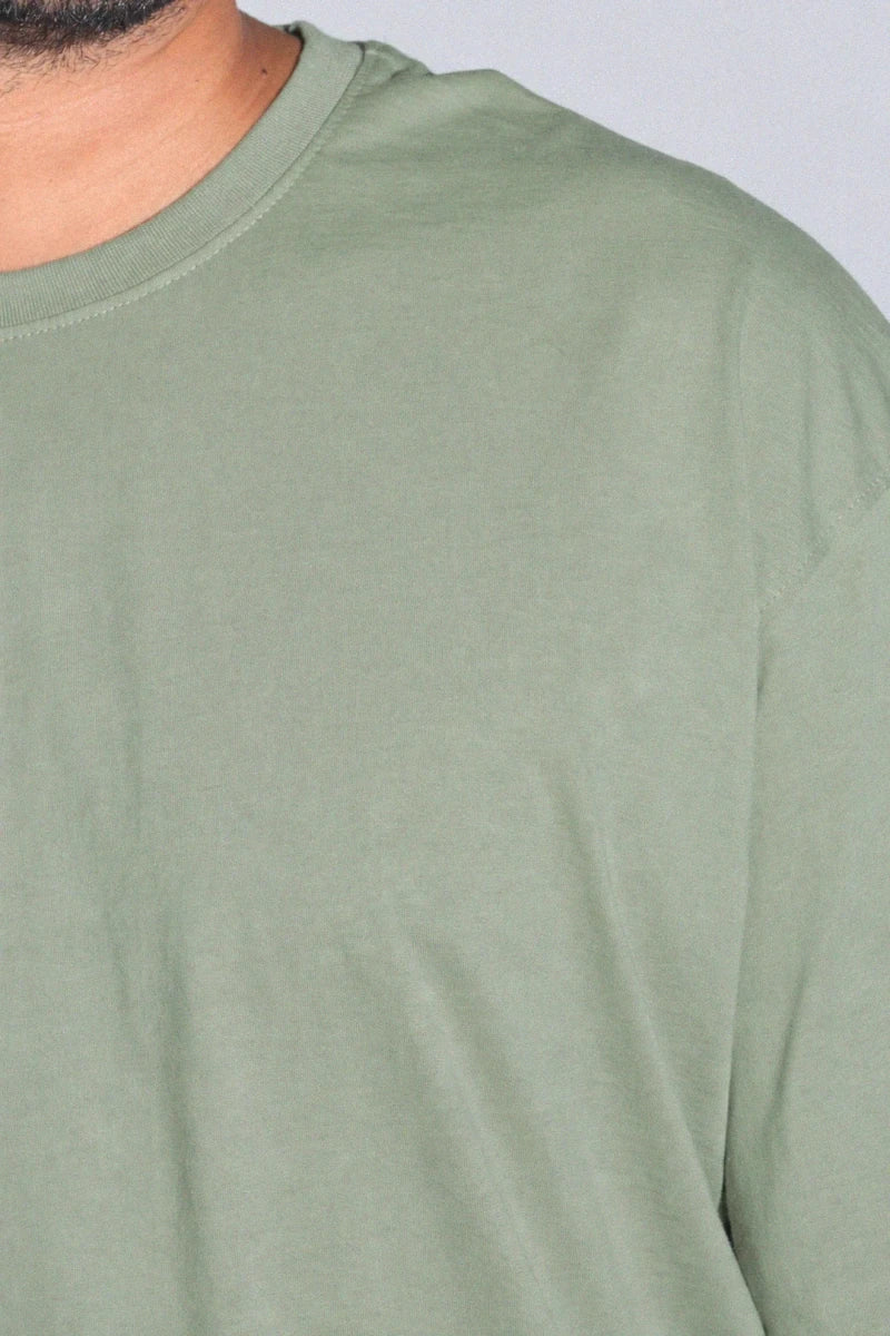 Oversized T Shirt - Olive - Savys Retail -