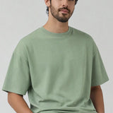 Oversized T Shirt - Olive - Savys Retail -