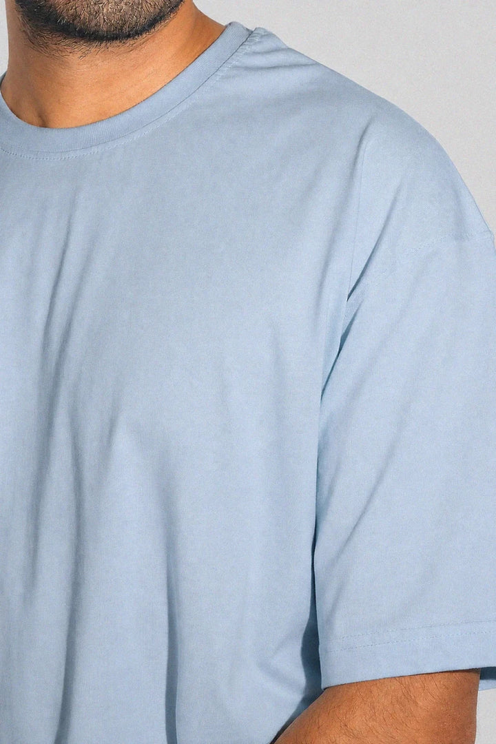 Oversized T Shirt - Sky Blue - Savys Retail -