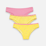 Panty (Pack of 3) - Floral Yellow - Savys Retail - Panty