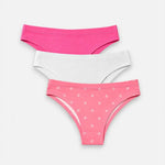 Panty (Pack of 3) - Pink Rossette - Savys Retail - Panty