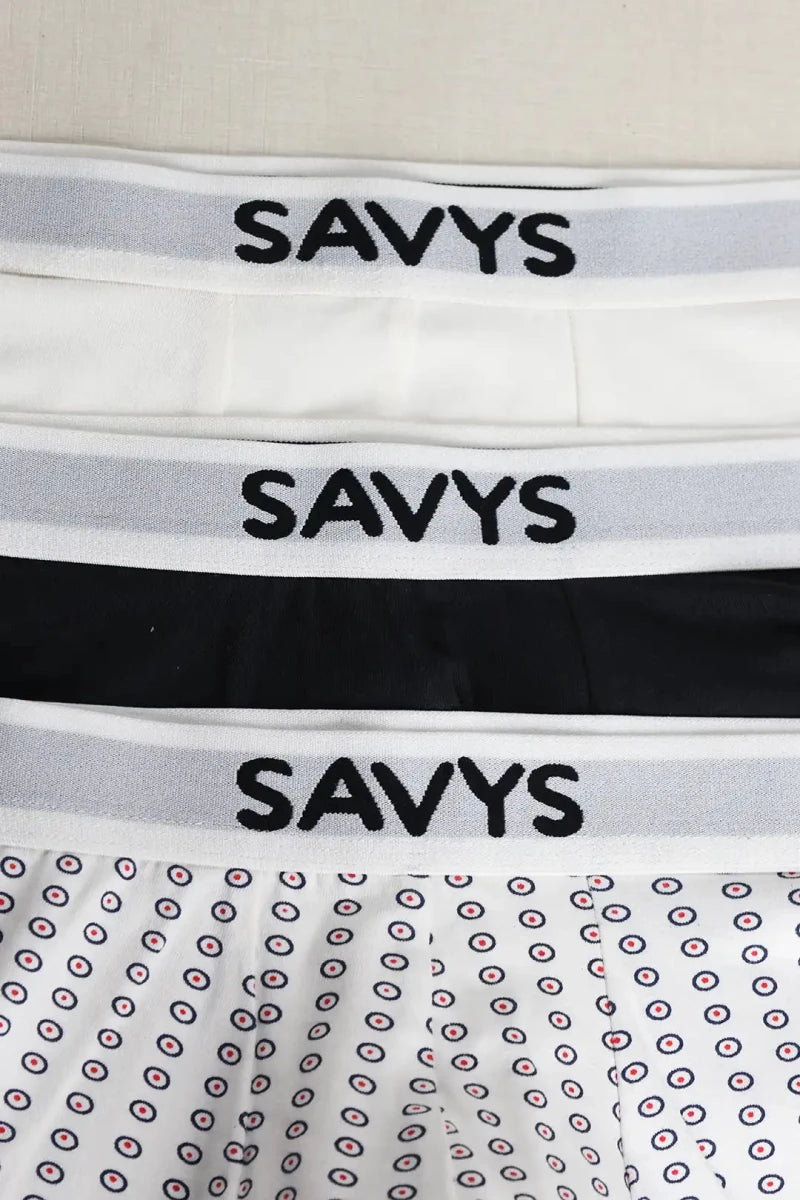Printed Boxershort (Pack of 3) - Navy Orbits - Savys Retail -
