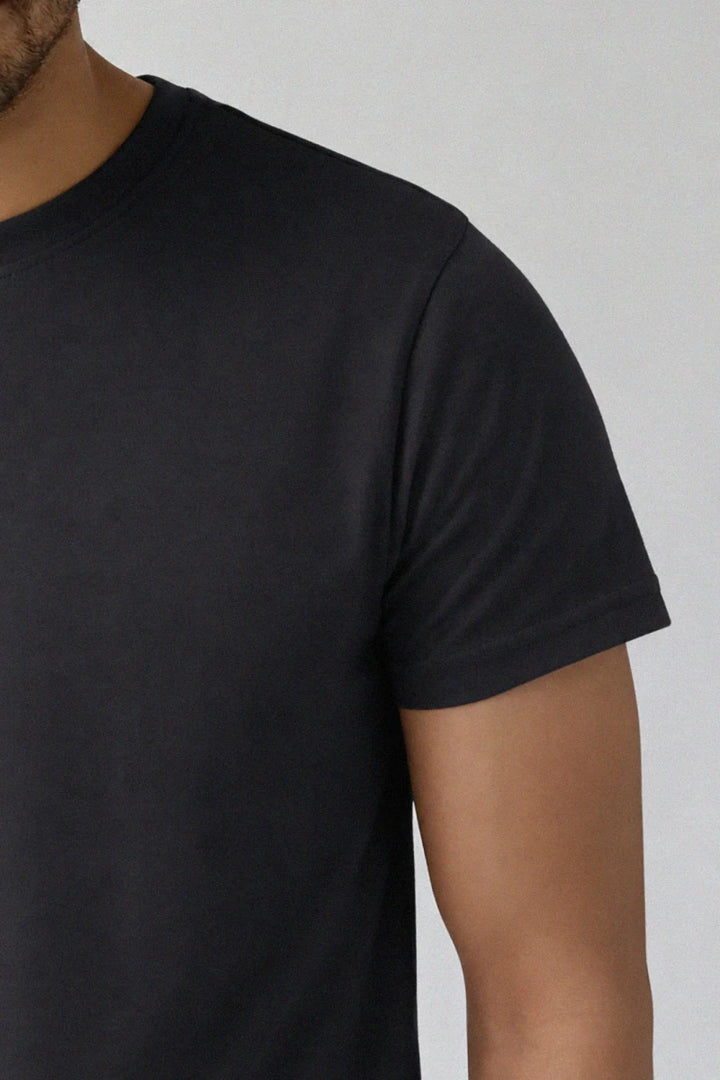 Regular Fit T Shirt - Black - Savys Retail -