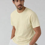 Regular Fit T Shirt - Pastel Yellow - Savys Retail -