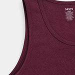 Rib Tank Top - Berry Wine - Savys Retail -