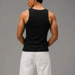 Rib Tank Top - Black - Savys Retail -