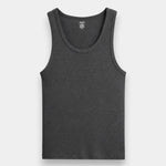 Rib Tank Top - Dark Grey - Savys Retail -