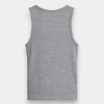 Rib Tank Top - Grey Melange - Savys Retail -
