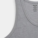 Rib Tank Top - Grey Melange - Savys Retail -