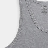 Rib Tank Top - Grey Melange - Savys Retail -