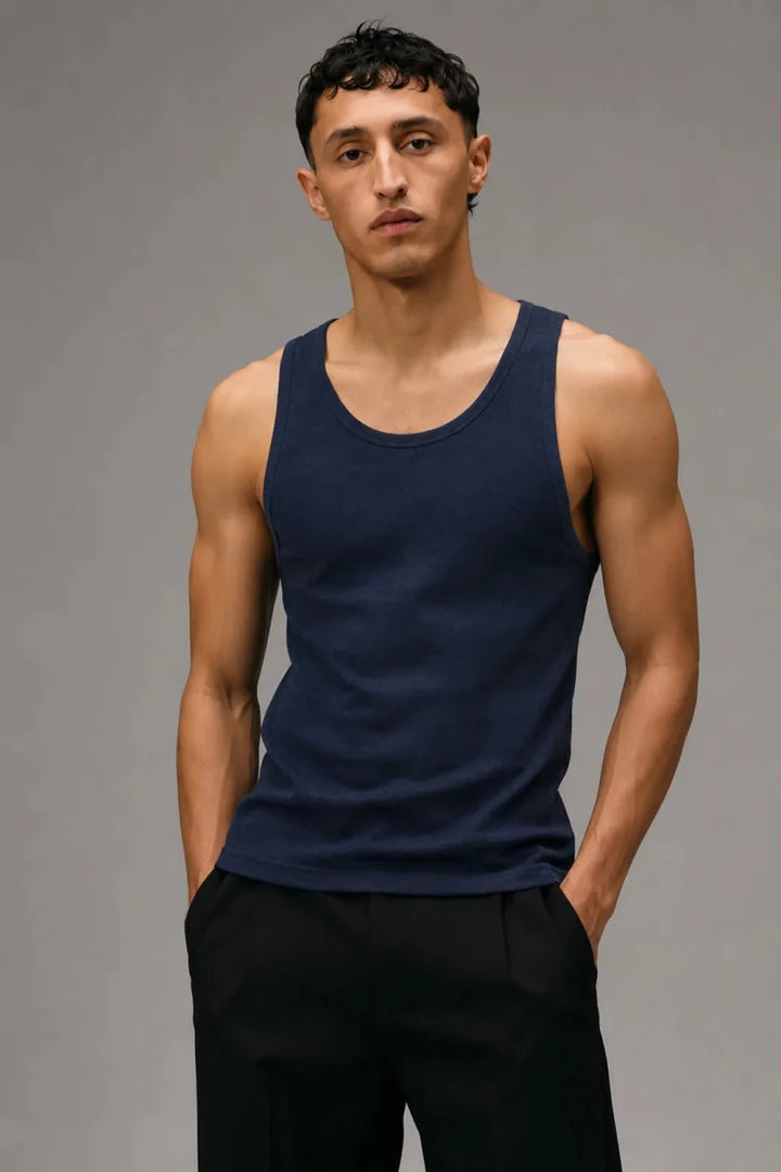 Rib Tank Top - Navy - Savys Retail -