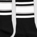 Sole Cushioned Varsity Crew Socks (1 Pair) – Midnight Black - Savys Retail -