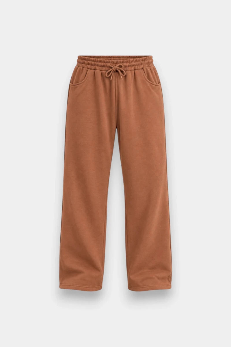 Straight Sweat Pant - Brown - Savys Retail - Trouser