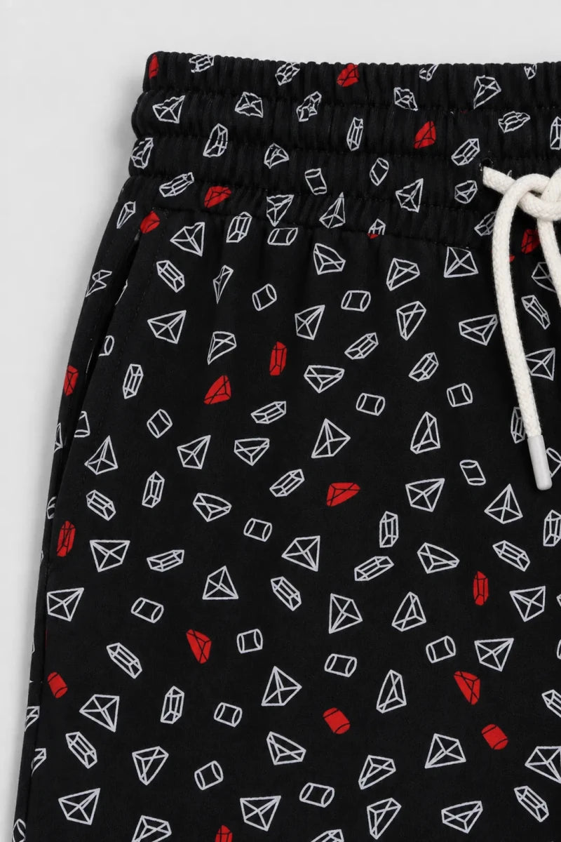 Straight Trouser - Black Diamond - Savys Retail - lounge wear