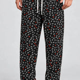Straight Trouser - Black Diamond - Savys Retail - lounge wear
