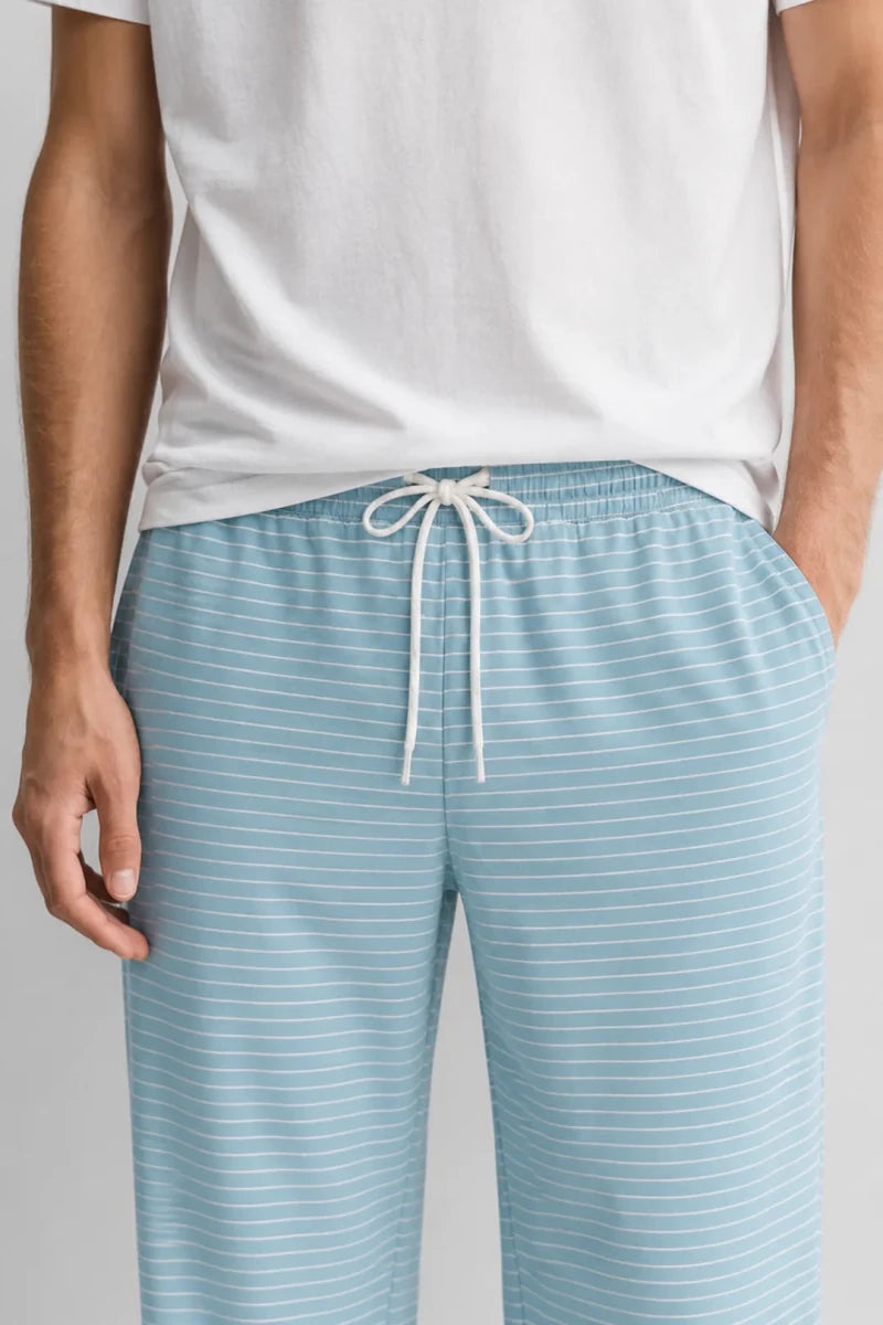 Straight Trouser - Blue & White Striped - Savys Retail - lounge wear