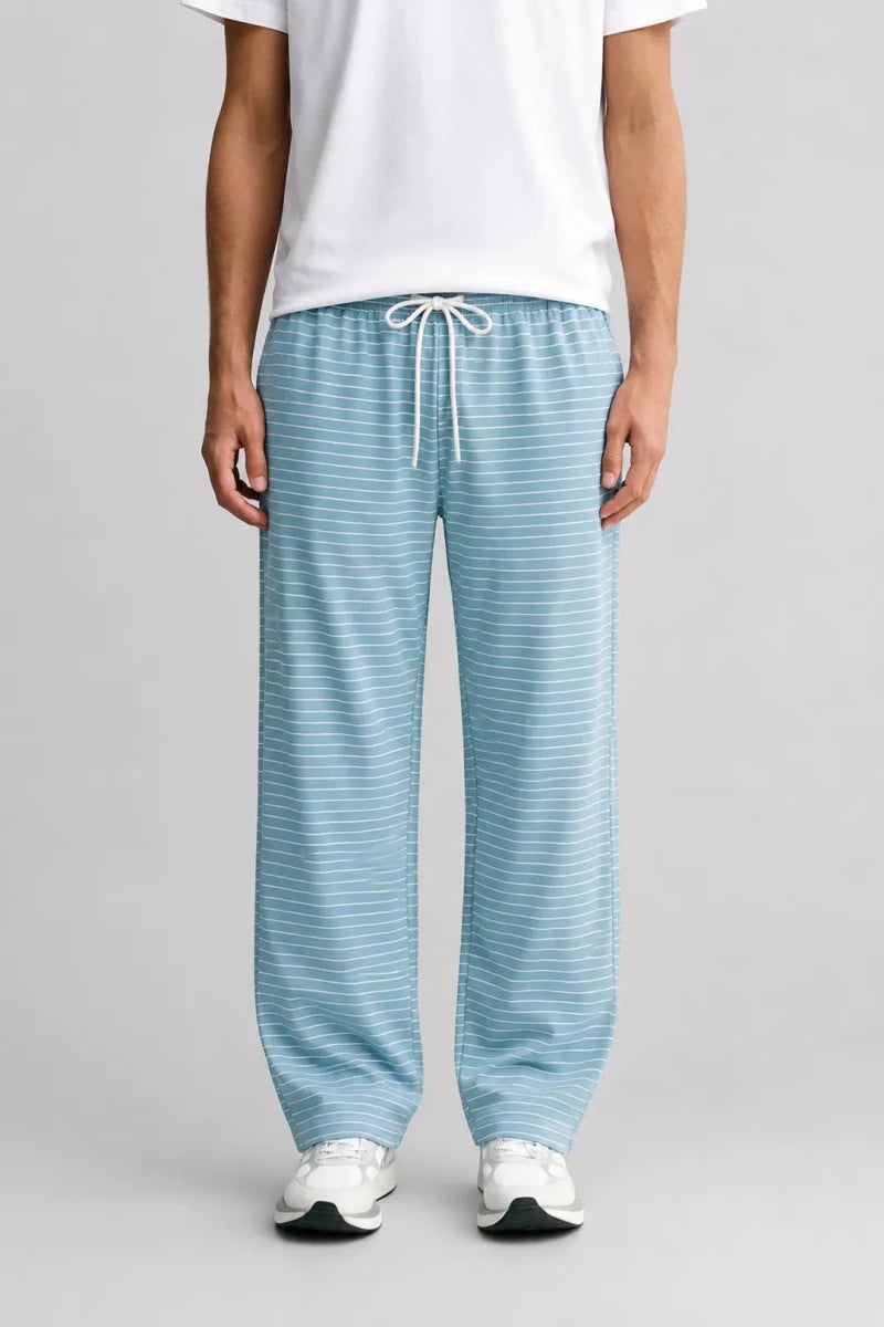 Straight Trouser - Blue & White Striped - Savys Retail - lounge wear