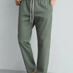 Straight Trouser - Green & White Striped - Savys Retail - lounge wear