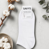 Unisex Low Cut Socks (1 Pair) – White - Savys Retail - 