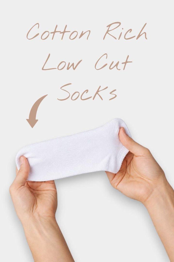 Unisex Low Cut Socks (1 Pair) – White - Savys Retail - 