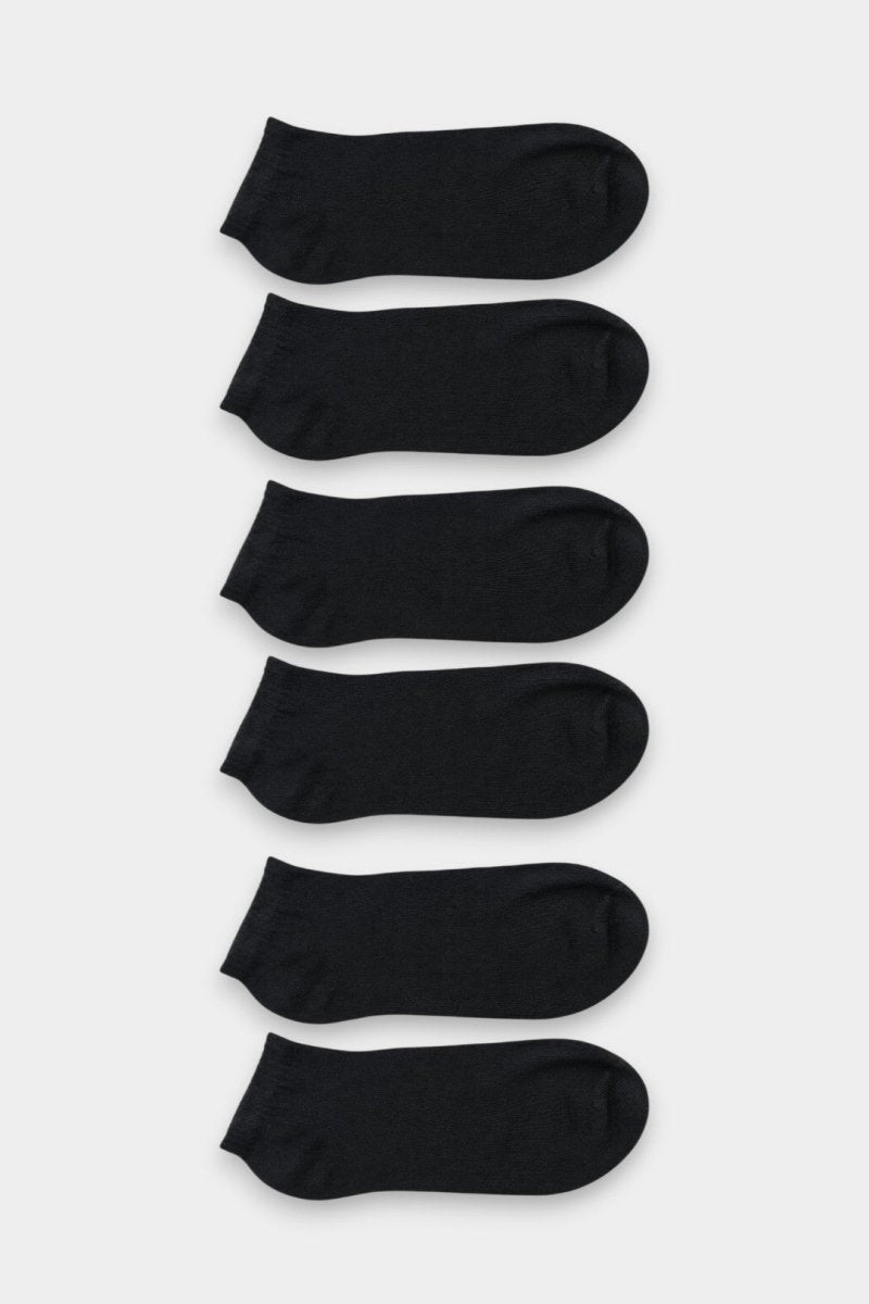 Unisex Low Cut Socks (3 Pair) – Black - Savys Retail - 