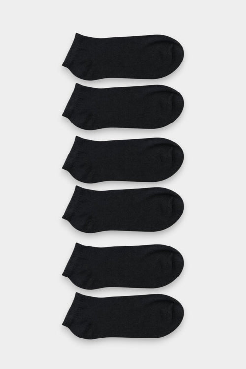 Unisex Low Cut Socks (3 Pair) – Black - Savys Retail - 