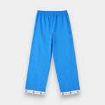 Women Cotton Sleepwear Set – Blue Blossom Stripe - Savys Retail - 