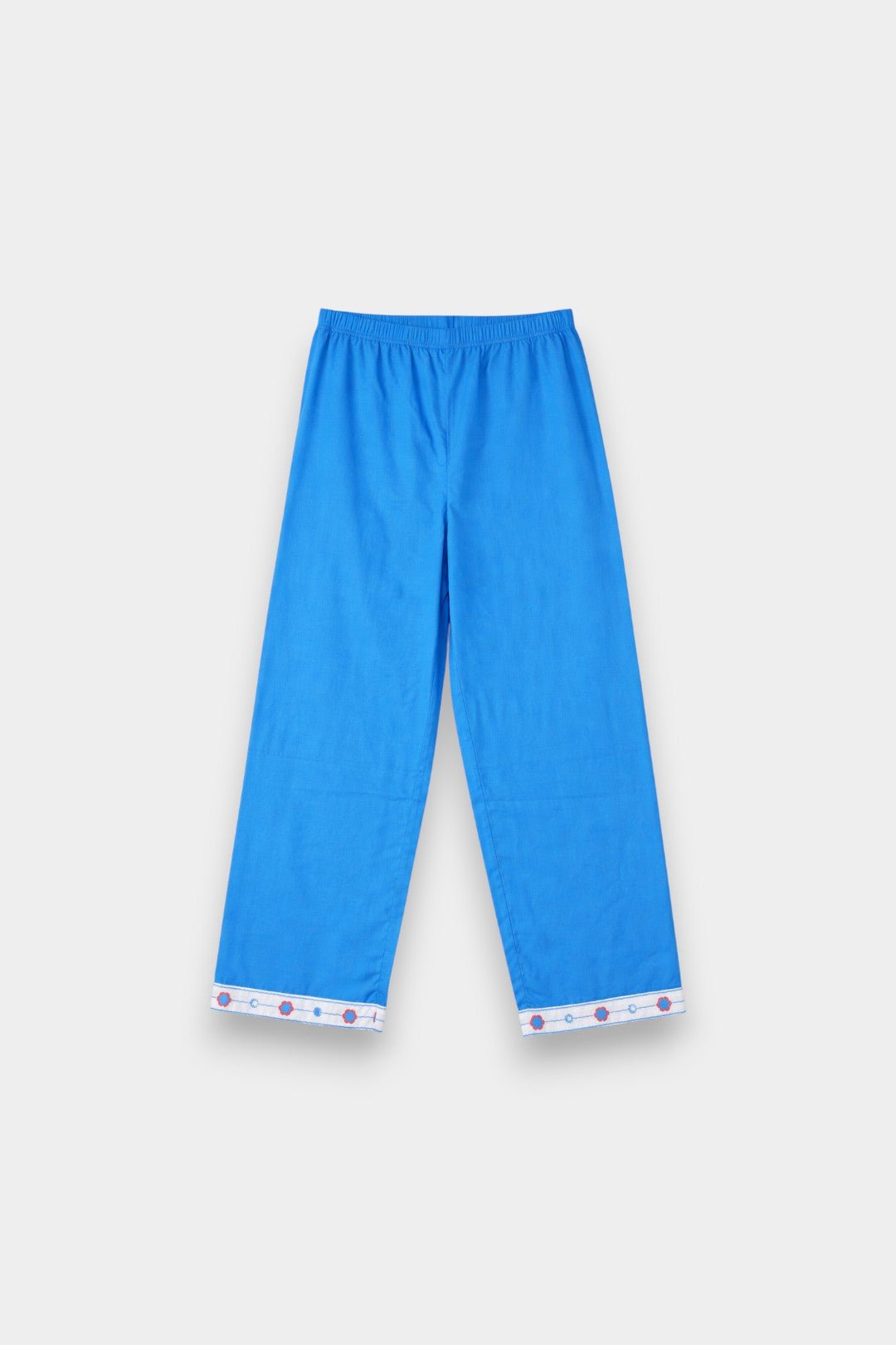 Women Cotton Sleepwear Set – Blue Blossom Stripe - Savys Retail - 