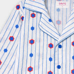 Women Cotton Sleepwear Set – Blue Blossom Stripe - Savys Retail - 