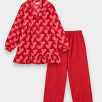Women Cotton Sleepwear Set – Crimson Love - Savys Retail - 