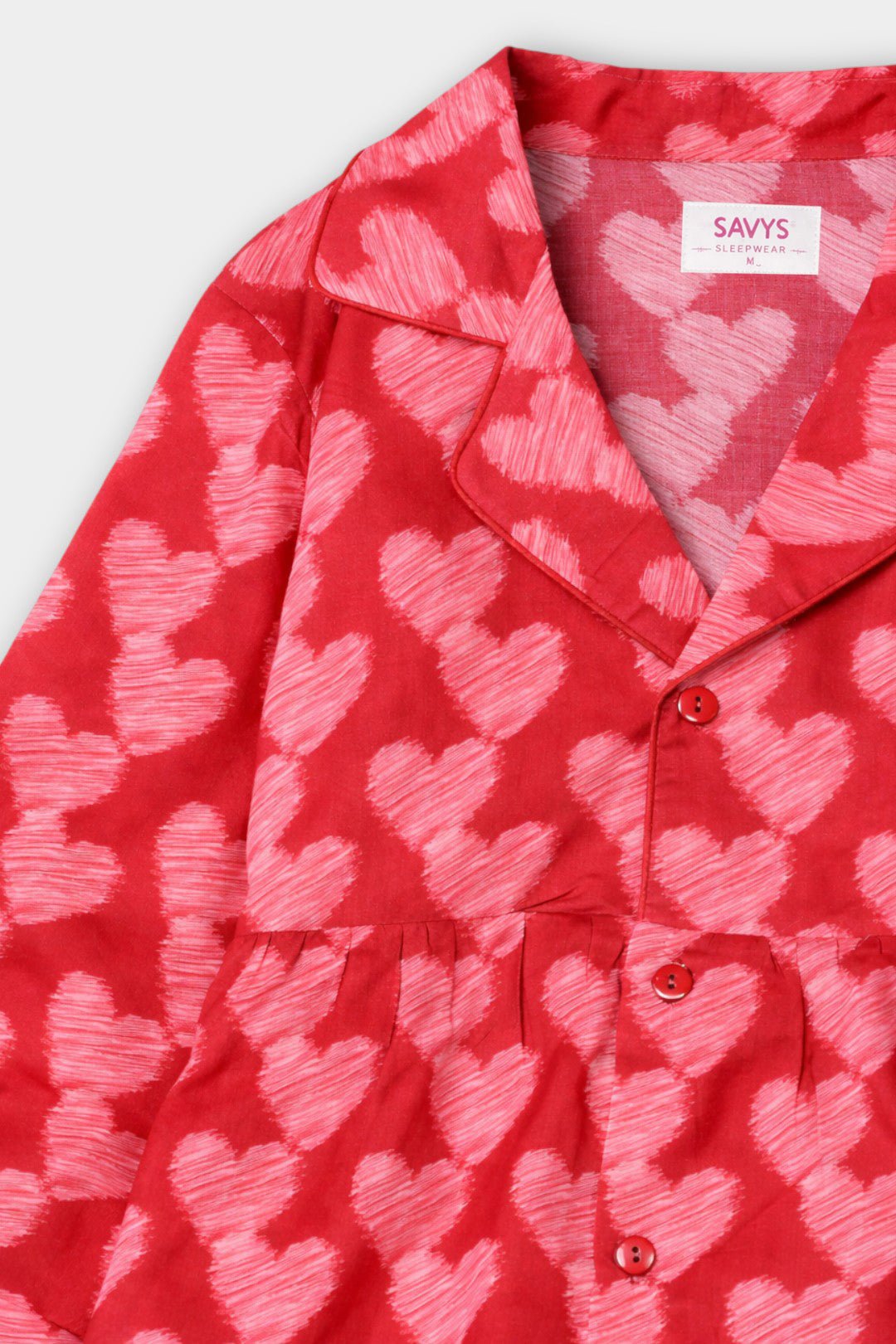 Women Cotton Sleepwear Set – Crimson Love - Savys Retail - 