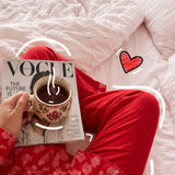Women Cotton Sleepwear Set – Crimson Love - Savys Retail -