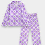 Women Cotton Sleepwear Set – Lavender Bloom - Savys Retail - 