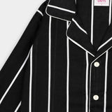 Women Cotton Sleepwear Set – Midnight Stripe - Savys Retail - 