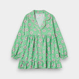 Women Cotton Sleepwear Set – Mint Blossom - Savys Retail - 
