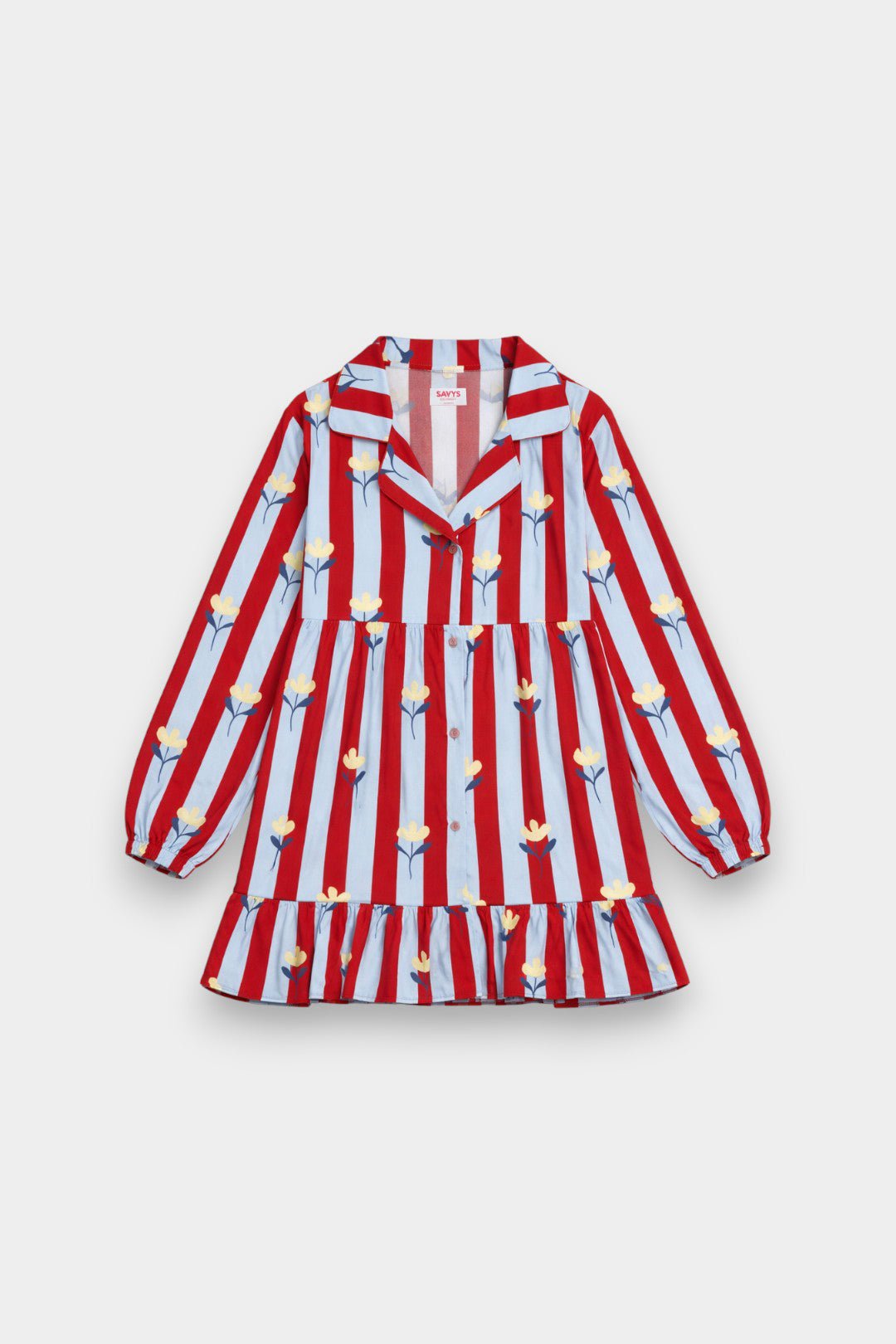 Women Cotton Sleepwear Set – Scarlet Blossom - Savys Retail - 