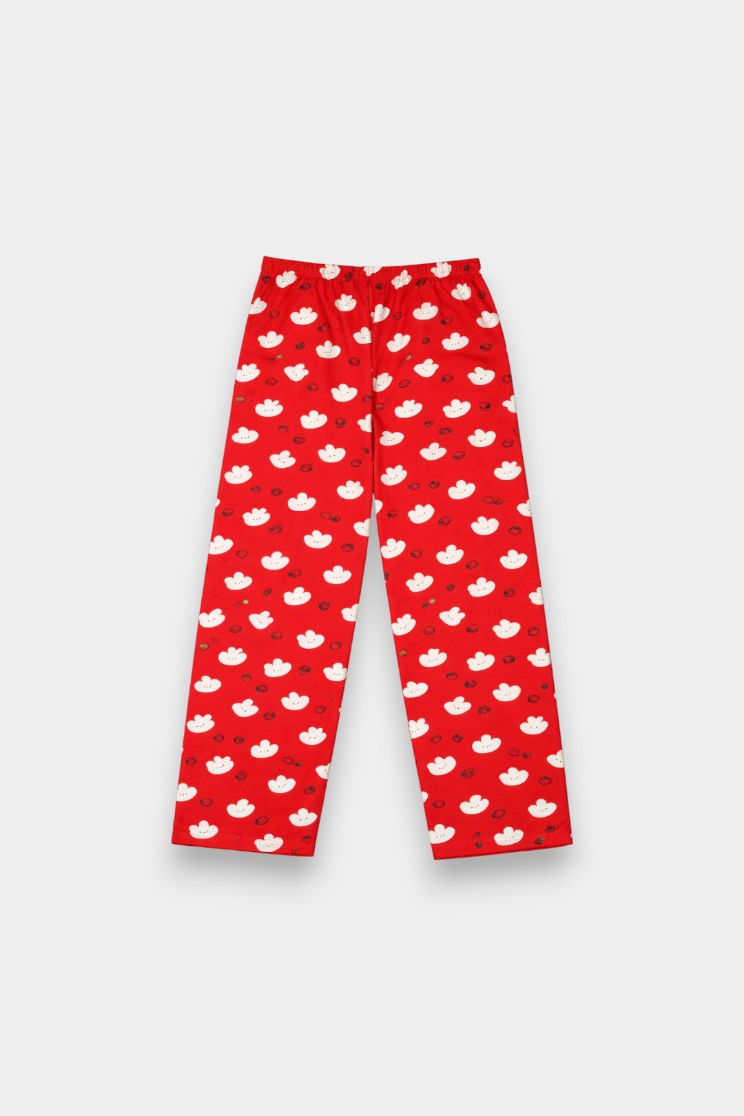 Women Cotton Sleepwear Set – Strawberry Bunny Red - Savys Retail - 