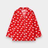 Women Cotton Sleepwear Set – Strawberry Bunny Red - Savys Retail - 